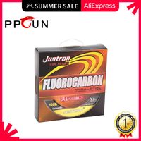 Braid Line Justron 100m High Quality Fluorocarbon Fishing Leader Japanese 100% Carbon