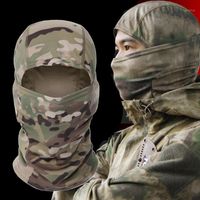 Велоспорт Caps Masks Tactical Camouflage Balaclava Полное лицо Крышка Wargame Army Hunting Спорт Шлем Лайнер Крышка Пеший Шарф