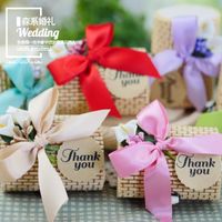 Gift Wrap Vintage Forest Wedding Candy Box Bamboo Packing Favor Boxes Chic Rustic Centerpieces Mariage Decoration