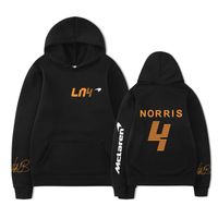 Erkek Hoodies Tişörtü 2022Haliesautumn Kış Formula Bir Racer Lando Norris F1 McLaren Takım Yarışı Hayranları Hoodie Logo Erkekler / Kadınlar Ovali