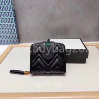 2021 Luxury Designers Women Cowhide Stripes Wallet Letter Hasp Genuine Leather Interior Slot Pocket Card Holders Wallets Handbags 288d
