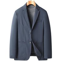Męskie Garnitury Blazers 2021 Moda Winter Casual Business Garnitur / Mężczyzna Single Button White Duck Down Blazer Jacket Płaszcz 4 Kolor M-4XL
