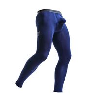 Men&#039;s Pants Mens Adults Plus Size 4XL Solid Elastic Waistband Home Long Stretchy Thermal Underwear John Indoor Wears Or GYM