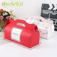 Gift Wrap 10pcs Portable Swiss Roll Cupcake Cake Boxes With ...