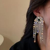 DANNGLE LANDELIER Femmes Femmes Mode Boutique Rhassel Tassel Drop Boucles d'oreilles Bijoux Marque Montrer des boucles d'oreilles Accessoires