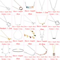 2021 new style 100% 925 sterling silver fashion classic Diy bear simple ladies fashion necklace wholesale factory direct sales