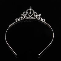 2021 Niños Niños Glitter Rhinestone Twinkle Princess Crown Tiara Diadema Banda para el cabello Flor Chica Boda Cumpleaños de la tarde