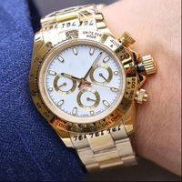 Top Mens heuer Watch Automatic Mechanical Watches 40mm Stainless Steel Strap Gold Wristwatch tag Waterproof Design Montre de luxe