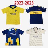 2022 2023 Boca Juniors Futbol Formaları Evden Uzakta Yellow 22 23 ZARATE Abila Futbol Gömlek Benedetto Card1 Ona Pavon Villa Üniformaları Mavi Beyaz Oynatıcı + Hayranları Versiyonu