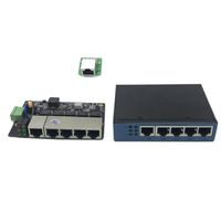 Modelo 5port 10 / 100m Industrial Ethernet Switch Module PCBA Tablero OEM Puertos de detección automática de PCBA Placa base OEM