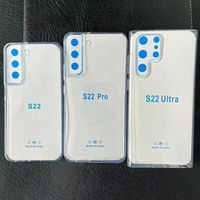 Cas de téléphone TPU de 1,5 mm pour iPhone 13 Pro Max Samsung Galaxy S22 Plus Ultra A33 A53 A13 M52 A22 A32 Couvre mobile transparent