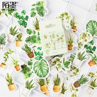 Gift Wrap (42 Styles Can Choose) Plant Stickers Boxed DIY Scrapbooking Paper Diary Planner Vintage Seal Decoration