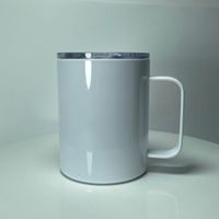 12oz Sublimation Coffee Mug with Handle Stainless Steel Wate...