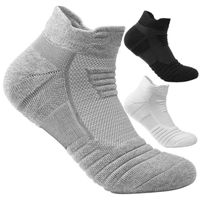 Men&#039;s Socks 3 Pairs Mens Cotton Ankle Breathable Men Running Basketball Elastic Sport Socki Male
