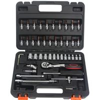 Heißer Verkaufs-Worth 46 pc Spanner Socket Set Auto-Reparatur-Werkzeug-Ratsche Set Handwerkzeuge Kombination Haushalt Tool Kit T01003 zu kaufen