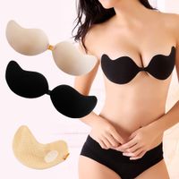 Sexy Women Invisible Strapless Bra Push Up Silicone Bust Fro...