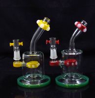 7 Inch USA color glass smoking bubbler bong water pipe dab r...