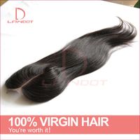 Grade 6A 4*4&quot; Virgin Brazilian Straight Lace Closure Free/Middle/3 Wavy Part Top Closures Cheap Unprocessed Human Hair Closure Natural Color