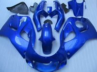 ABS Full Fearing Kit dla Suzuki GSXR600 GSXR750 1996 1997 1998 1999 2000 GSXR 600 750 96-00 Bright Blue Czarne plastikowe wróżki GB28