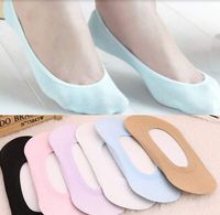 Wholesale-5 Pairs= 10 pcs Women Candy Color Invisible Sock Slippers High Quality Ankle Low Female shallow Mouth Thin Spoets Boat Socks