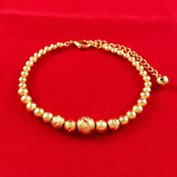 Fast Free Shipping Fine wedding jewelry 24K Gold Bracelet, u...
