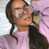 Brand Designer Sonnenbrille S Übergroße Pilot Sonnenbrille für Frauen Mode Shades UV400 Lunettes Femme