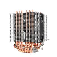3 Pin CPU Cooler Fan Heatsink 6 Copper Heatpipe Cooling for Intel 775 1150 1151 1155 1156 1366 and AMD All Platforms - White