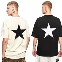 Ünlü Erkek T-Shirt Yaz T Gömlek Pentagram Baskılı Streetwear Moda Erkekler Kadınlar Hip Hop Kısa Kollu Tees