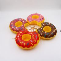 풍선 음료 컵 홀더 다채로운 컵 매트 도넛 플라밍고 수박 레몬 모양의 PVC 수영장 떠있는 MA QYLGTG 포장 NHA5345