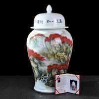 Vases Academician Wang Bin Painted A Riot Of Colour General Tank Storage Large Ceramic Migang Decorative Ornaments