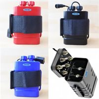 IMR 18650 Battery Pack Case Storage Boxes Waterproof 8.4V USB DC Charging 6*18650 Batteries Power Bank Box For Led Bicycle Lights DHLa05 a02