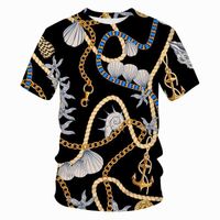 Серия серии 3D футболка детская популярная повседневная с коротким рукавом O-образным вырезом уличная одежда летний мужчина / женщина роскошная футболка мужская одежда X0712