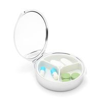 1 целая или 3 решетка металлические круглые таблетки коробка ювелирных изделий хранения пользовательских логотипов капельки сброса клея медик
