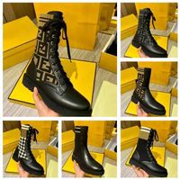 2020 Kadın Çizmeler Örme Streç Martin Çizmeler Siyah Deri Knight Kısa Çizmeler Tasarım Deri Rahat Ayakkabılar Size35 40