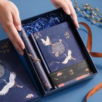 Notepads Journal Book Set Classical Chinese Style Notebook Gift Box Retro Antique DIY Suit Hand Tool Material Full