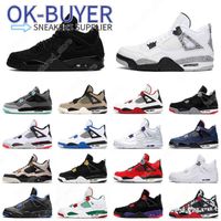 7-13 4 mens basketball shoes 4s white cement bred fire red cool grey black cat men trainer sports sneakers