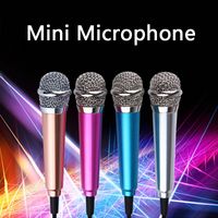 DHL Gemi Mini Jack 3.5mm Stüdyo Lavalier Profesyonel Mikrofon El Mic Cep Telefonu Bilgisayar için Karaoke HT001