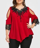 Compre al por mayor Tallas Grandes Blusas De Encaje Elegantes de bajo  precio \u0026 de calidad con envío gratuito | Es.DHgate