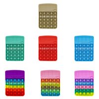 Fidget Calculadora de arco-íris Stress Decompression Toy Cálculo Matemático Exercício Lógico Abilidade-Stress Reliege Game Interactive