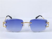 Мода дизайн Солнцезащитные очки 0112 Ретро RIMLEL RIMLEL CRYSTAL Crush Поверхность Нерегулярная рамка POP Старинные UV400 объектив Высокое качество Защита глаз Классический стиль