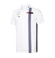 Formula One Racing Suit F1 T-Shirt قصيرة الأكمام التلبيب بولو الأعلى فريق السيارة