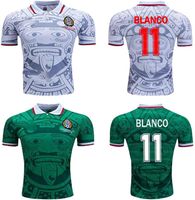 México Retro Soccer Jerseys 1986 1998 Blanco Hernandez 1994 1995 1996 2006 Jorge Goleiro Clássico Vintage Football Jersey