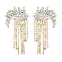 Luxury Hanging Crystal Tassel Earrings High Quality Rhinesto...