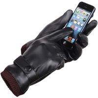 Winter warme waschbare bequeme weiche Lederhandschuhe Touchscreen-Handschuh für Männer und Frauen