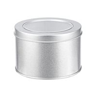 Metal Round Boxes Aluminum Tin Cans With Clear Top Window Packaging Jar For Home Baking Mold Cake Pan GWB13749