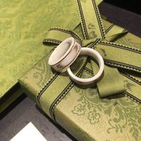 Простые кольца мода печать буква кольца для человека или женщины высококачественный титановый сталь ювелирных изделий