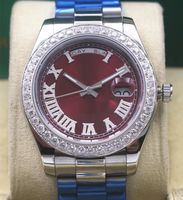 Moda Full-Automatic Mecánica Reloj de pulsera Tamaño 41mm Diamante Bisel Sapphire Mirror Función impermeable hombres como el regalo