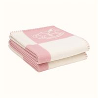 Infant Woolen Blanket With Cut Horse Pattern Pink&Blue Thick...
