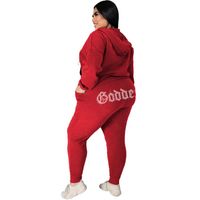 Artı boyutu eşofman kadın rahat spor takım elbise ve kazak iki parçalı set koşu sweatpants eşofman eşleştirme kıyafet