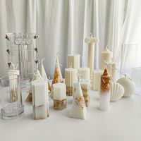 Strumenti di artigianato 1 PZ Stampi per candele per la produzione di pilar / quadrati / cilindri / a sfera Plastica Plastica DA TE Artigianato Gypsum Gesso Stampo